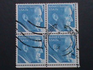 ​UNITED STATES- JOHN F. KENNEDY USED-BLOCK VERY FINE WE SHIP TO WORLD WIDE