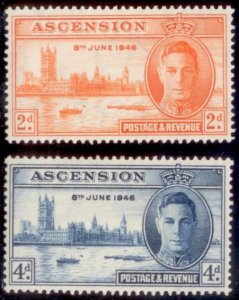 Ascension 1946 SC# 50-1 MNH-OG E35