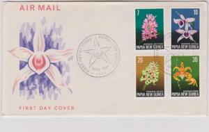 Papua New Guinea 1974 Flowers Set of 5 First Day Covers