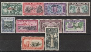 NEW ZEALAND 1940 Official Centennial set. MNH **. CP SO26a-38a NZ cat $400.