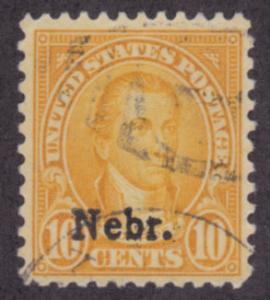 679,used Nebraska overprint