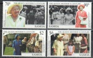 Samoa Stamp 978-981  - Queen Mother's Century