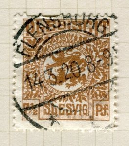 SLESVIG; SCHLESWIG 1920 early issue fine used 7.5pf. + Flensburg Postmark