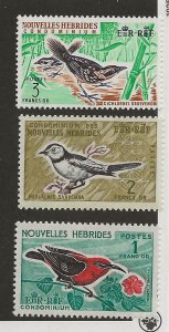 New Hebrides (Fr.) 120-122 MH