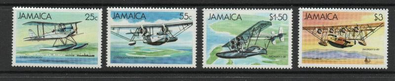 Jamaica - Sc# 573 - 576 MNH / Aircraft  - Lot 0419218