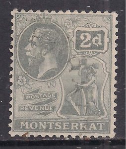 Montserrat 1922 KGV 2d Grey used SG 70 ( C17 )