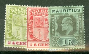 ID: Mauritius 137-148 mint CV $72.35; scan shows only a few