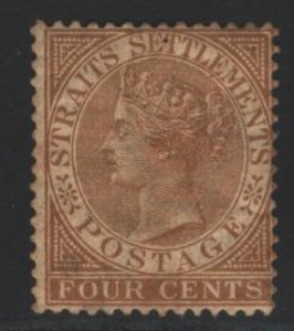 Straits Settlements Sc#44 MH - part gum