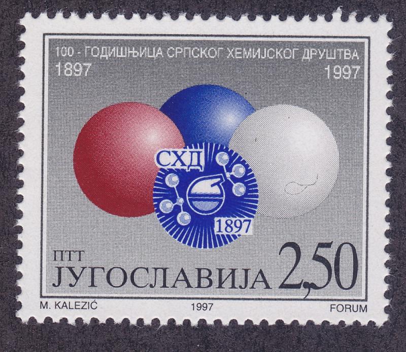 Yugoslavia 2385 MNH 1997 Serbian Chemical Society Issue VF