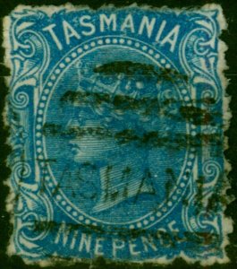 Tasmania 1871 9d Blue SG148 Good Used