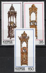 ZAYIX Cyprus 508-510 MNH Christmas Kiti Athienou Omodhos Icon Stand 090222S21