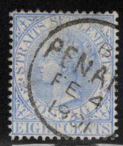 Straits Settlements Scott 50 Used  Queen Victoria stamp CA wmk