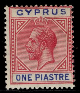 CYPRUS GV SG77, 1pi rose-red & blue, M MINT.