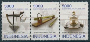 Indonesia Stamps 2023 MNH Century of Legal Metrology Science Measurements 3v Set