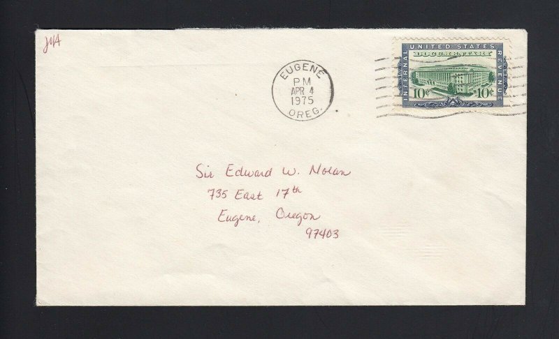 OREGON: Eugene 1975 Mailed with R733 10c Documentary - Proper RATE