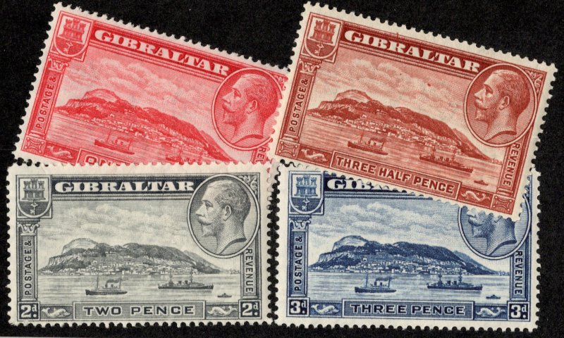 Gibraltar Scott 96-99 Mint never hinged.