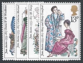 GB 1975 Jane Austen. SG 989-992