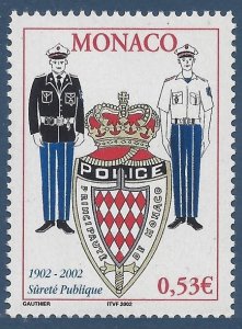 2002 Monaco 2597 100 years of the Police of Monaco