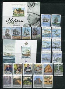 Gibraltar 1128-1172 Stamps From the Official 2008 Year Book MNH