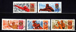 Russia #3501-06 ~ Cplt Set of 5 ~ 50th Anniv. Young Commies ~ Ucto, NH  (1968)