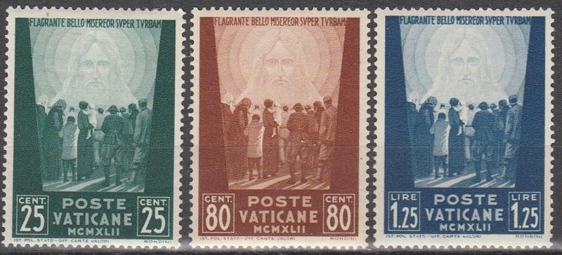 Vatican City #77-9   MNH (S6275)