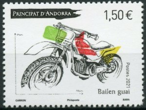 French Andorra 2021 MNH Motorcycles Stamps Bailen Guai Transport 1v Set