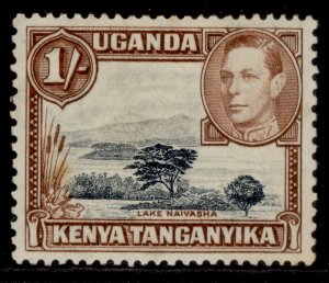 KENYA UGANDA TANGANYIKA GVI SG145, 1s black & yellowish-brown, M MINT. Cat £40.