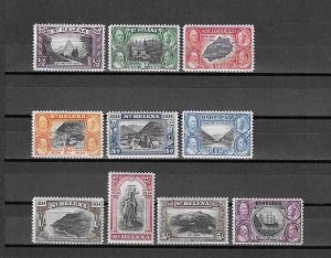 ST HELENA 1934 SG 114/23 MINT Cat £425