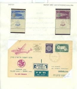 ISRAEL COLLECTION incl #C1-6 SET & FDC...MOSTLY AIRMAIL.. 120+ ITEMS..(14) SCANS