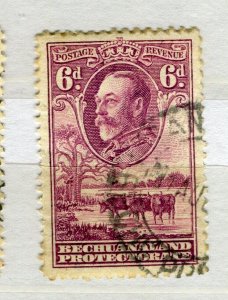 BECHUANALAND; 1930s early GV pictorial issue fine used 6d. value