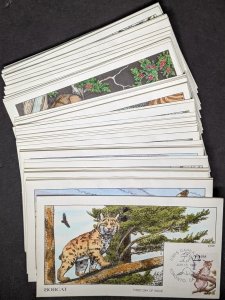 EDW1949SELL : USA 1987 Sc #2286-35 Complete set of 50 Collins Hand Painted FDC