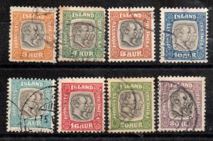 Iceland O31-O38 Set Used