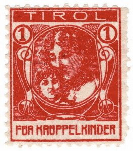 (I.B) Switzerland Cinderella : Crippled Children Fund 1c (Tirol)