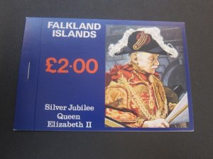 Falkland Islands 1977 Silver jubilee Booklet Sc 254a-256a MNH