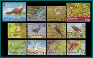 Solomon Islands 2001 Birds, MNH #903-913, 913A ,SG976-987