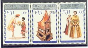 FIJI 371-73 MNH 1977 Silver Jubilee