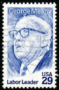 SC# 2848 - (29c) - George Meany, labor leader, used single