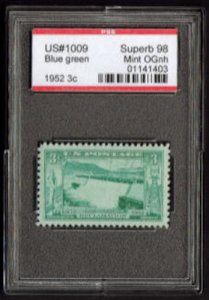 MALACK 1009 SUPERB OG NH, w/PSE (GRADED 98, ENCAPSUL..MORE.. n8305