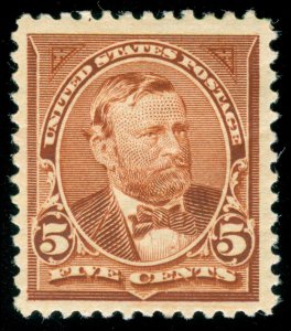 MOMEN: US STAMPS #255 MINT OG H VF/XF LOT #71409*