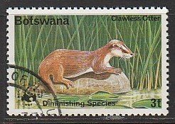 1977 Botswana - Sc 182 - used VF - 1 singles - WWF - Clawless Otter