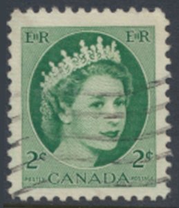  Canada  Sc# 338  Used QE II 1954 see details  / scans