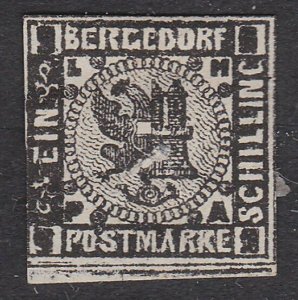 GERMANY BERGEDORF  An old forgery of a classic stamp........................C137