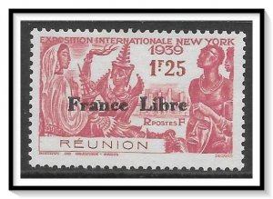 Reunion #221 NY World's Fair France Libre Overprint NG