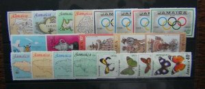 Jamaica 1976 Maps Olympics Cricket 1977 Prints Maps Butterflies etc LMM