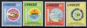 ST.VINCENT SG719/22 1983 10th ANNIV OF THE TREATY OF CHAGUARAMAS MNH