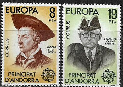 Spanish Andorra #119-20 MNH Set - Europa