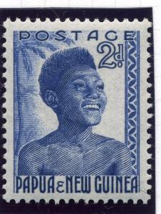 PAPUA NEW GUINEA;  1952 early definitive issue fine Mint hinged 2d. value