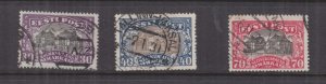 ESTONIA, 1924-1927 National Theatre set of 3, used.