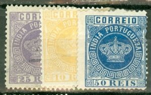 HN: Portuguese India 56-69 mint/used/unused no gum mixed perfs CV $371