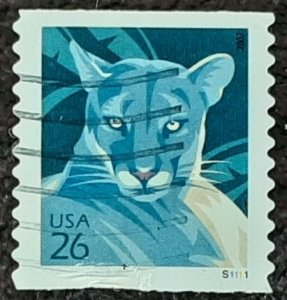 US Scott # 4141; used 26c Wildlife from 2007; VF;PNC# S1111; off paper